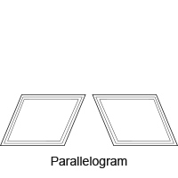 Parallelogram Custom-Shaped Window