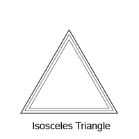 isosceles triangle Custom-Shaped Window